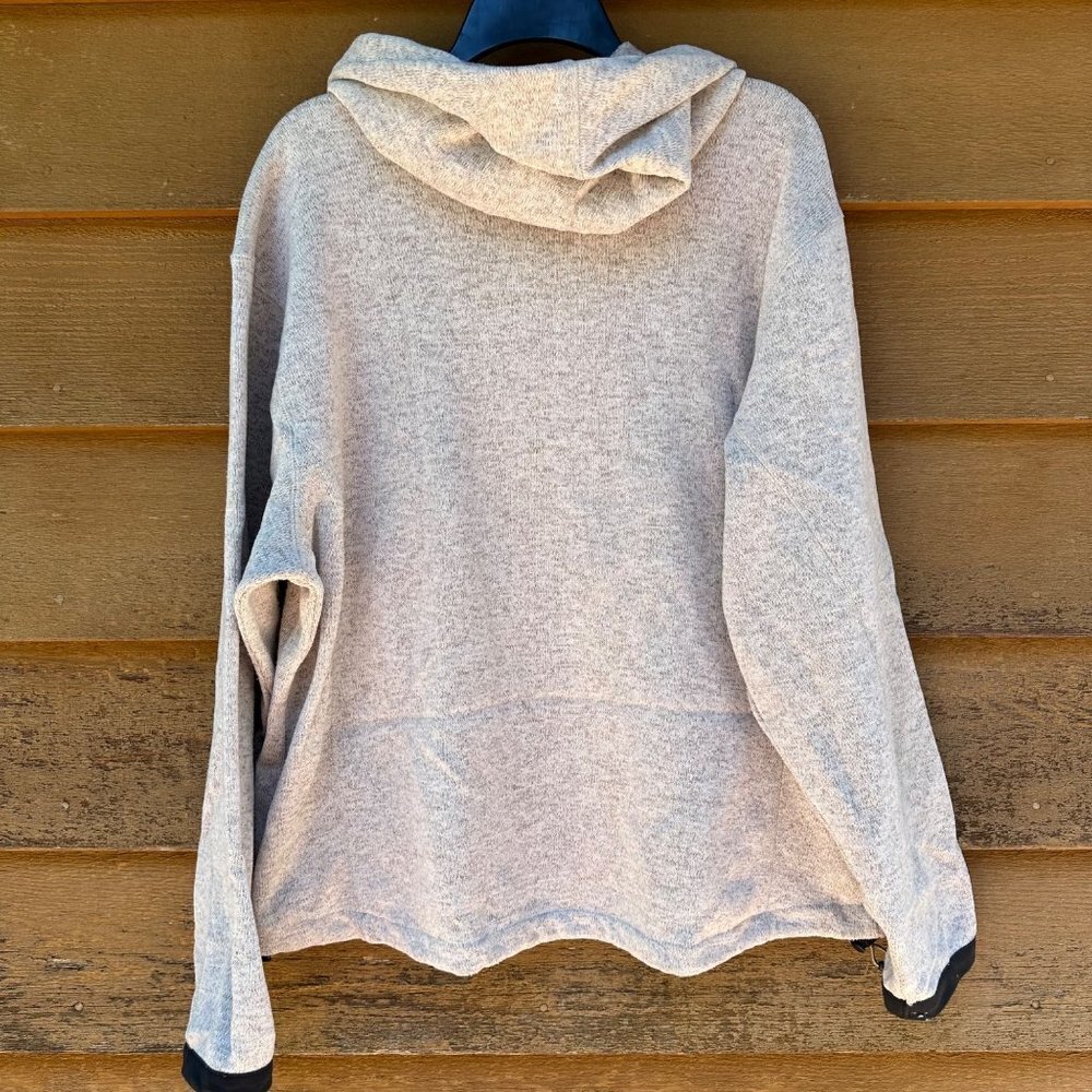 Cabela's Hooded Sweatshirts Beige Zip Up Sweater Sweatshirt Size L - Picture 9 of 11